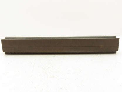 Press Brake Die 19-7/8" L 3/4" Round U Bend 1-1/8" W 3/8" D 2-1/4" H 1/2" Tang