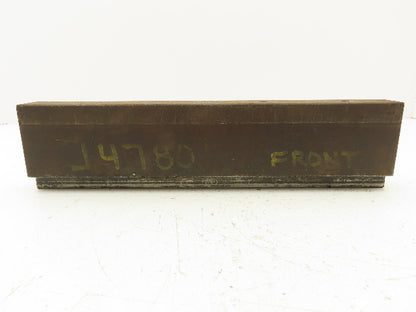Press Brake Blank Die 13-9/16" Long 2-3/4" High 1-7/16" Wide 1/2" Tang