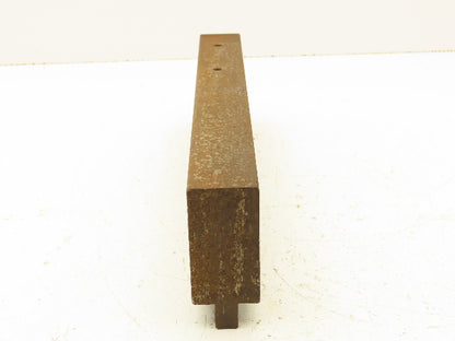 Press Brake Blank Die 13-9/16" Long 2-3/4" High 1-7/16" Wide 1/2" Tang
