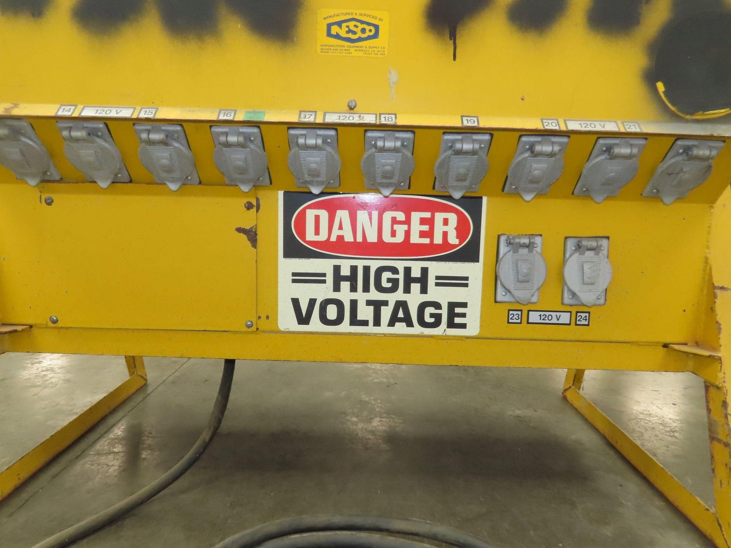 Northwestern II-10026 Jobsite Power Transformer 25kva 440V 100A 1Ph 120V Outlet