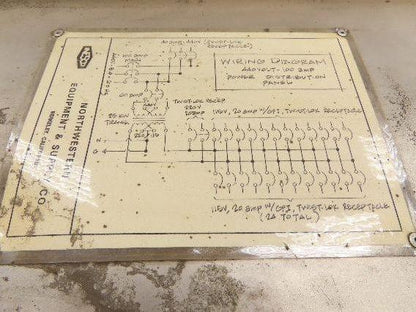 Northwestern II-10026 Jobsite Power Transformer 25kva 440V 100A 1Ph 120V Outlet