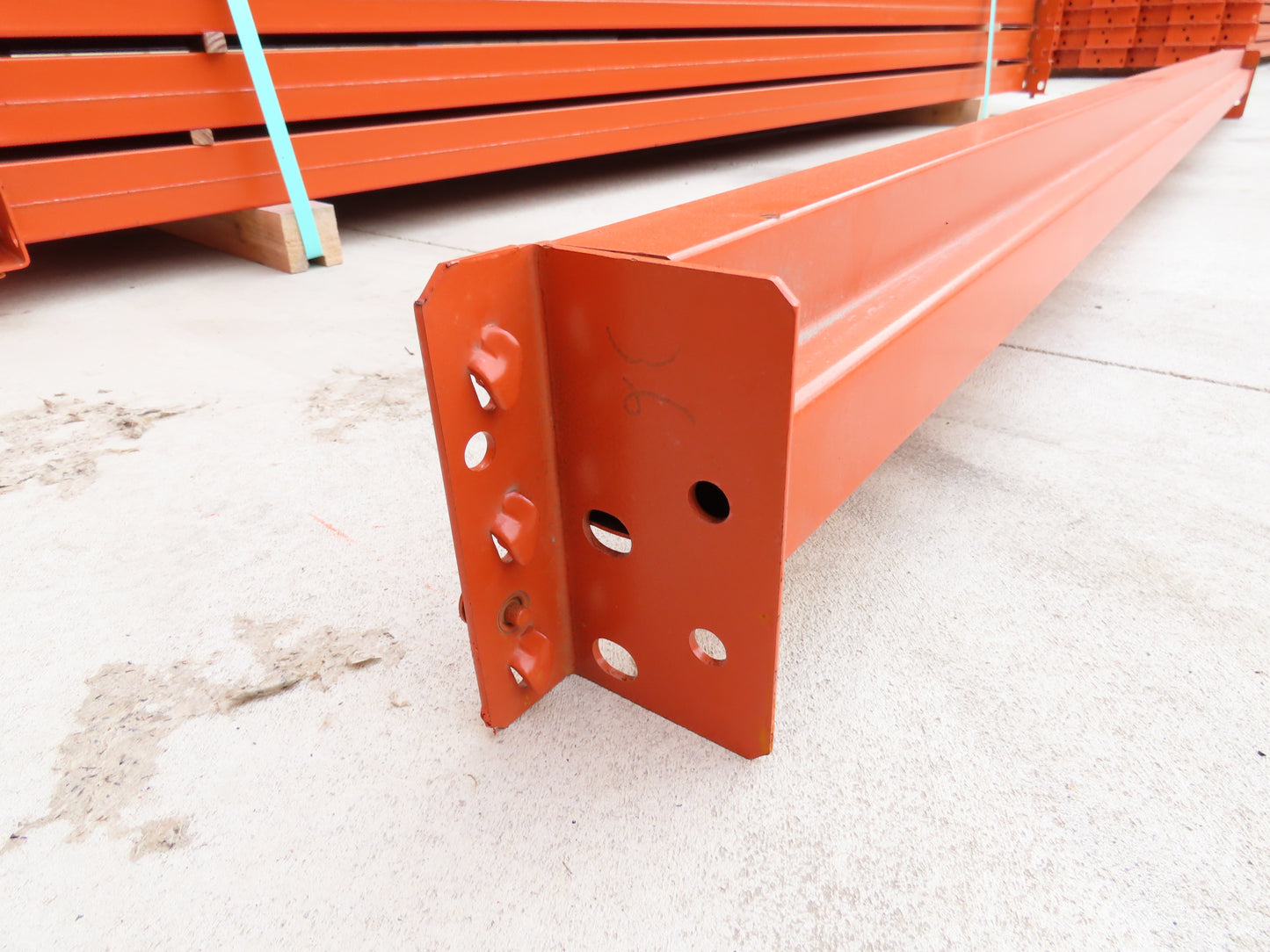 Interlake 96"x 3-1/2" Teardrop Pallet Racking Rack Step Beam Crossmember 4170Lb