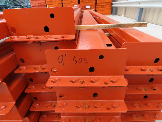 Interlake 108"x 5" Teardrop Pallet Racking Rack Step Beam Crossmember 6150Lb