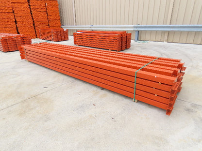 Interlake 14' 168x 5" Teardrop Pallet Racking Rack Step Beam Crossmember 3100Lb
