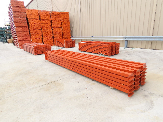 Interlake 14' 168x 5" Teardrop Pallet Racking Rack Step Beam Crossmember 3100Lb