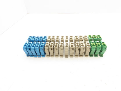 Weidmuller ZDU 16 DIN Rail Terminal Block Lot of 17
