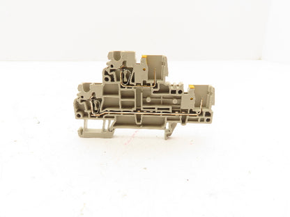 Weidmuller ZDT 2,5/2 PE Double Tier Terminal Block Cross Connector Lot of 18
