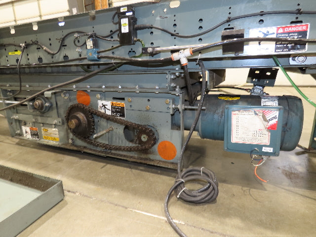 Hytrol 18"x 10' EZLogic Accumulation Roller Conveyor 15"BF Belt Drive 460V 57FPM
