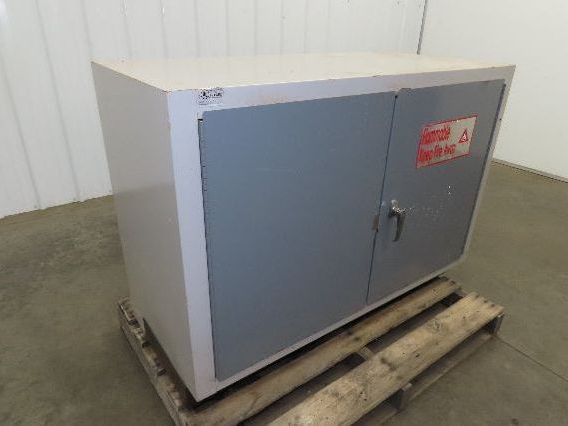 New England Lab 1512011 Insulated Solvent Cabinet 48x22x34" Fire Proof 100 Liter