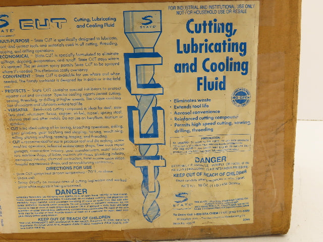 State 39R4 Cutting, Lubricating and Cooling Fluid Aerosol Can Lot of 12