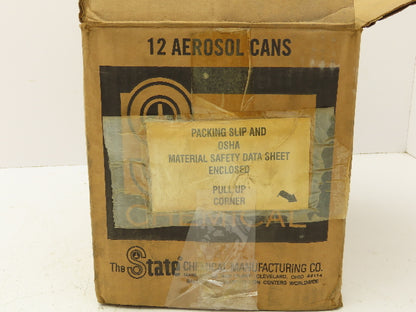 State 39R4 Cutting, Lubricating and Cooling Fluid Aerosol Can Lot of 12
