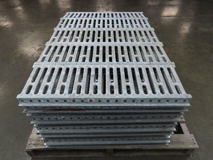 Interlake 9"x 30" Galvanized Steel Slotted Pallet Racking Deck 34"D Rack 100pcs