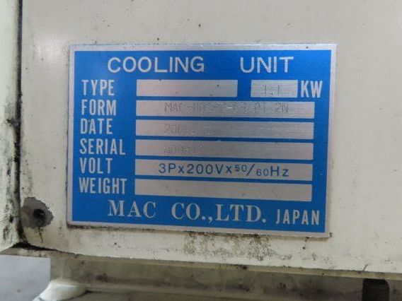 Mac MAC-110SPC-FR-0T-2N Okuma Oil Chiller Cooling Unit 1.1kw 220V 3ph
