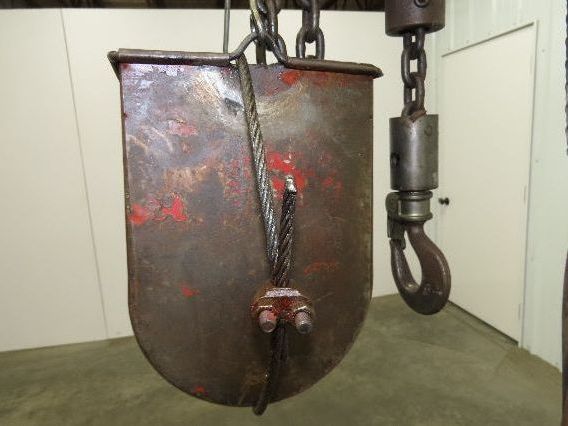 Chicago Pneumatic 1/2 Ton 1000Lb Power Vane Air Chain Hoist 10' 4" Lift Pendant