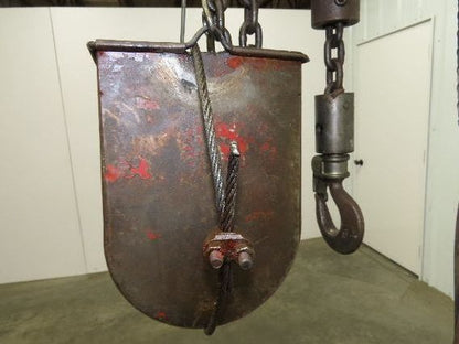 Chicago Pneumatic 1/2 Ton 1000Lb Power Vane Air Chain Hoist 10' 4" Lift Pendant