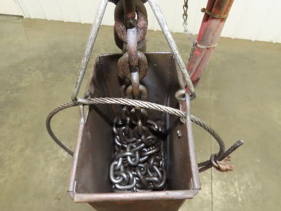 Chicago Pneumatic 1/2 Ton 1000Lb Power Vane Air Chain Hoist 10' 4" Lift Pendant