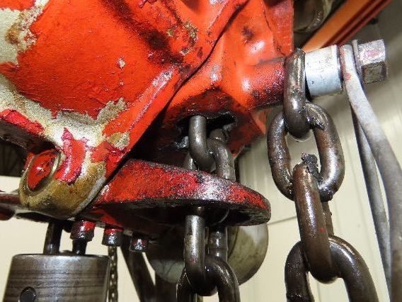 Chicago Pneumatic 1/2 Ton 1000Lb Power Vane Air Chain Hoist 10' 3" Lift Pendant