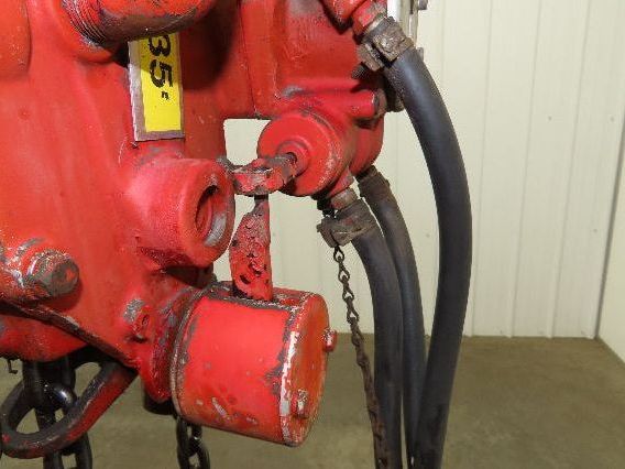 Chicago Pneumatic 1/2 Ton 1000Lb Power Vane Air Chain Hoist 10' 3" Lift Pendant