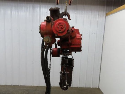 Chicago Pneumatic 1/2 Ton 1000Lb Power Vane Air Chain Hoist 10' 3" Lift Pendant