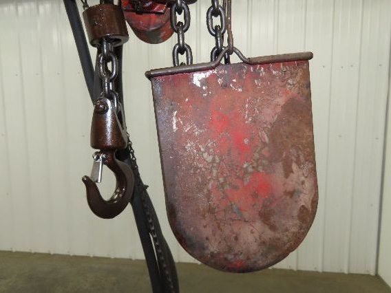 Chicago Pneumatic 1/2 Ton 1000Lb Power Vane Air Chain Hoist 10' 3" Lift Pendant