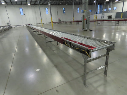 Hilmot 30"x 126' MDR 24VDC Motorized Roller Conveyor 27"BF Variable Speed Zones