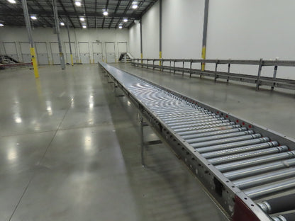 Hilmot 30"x 126' MDR 24VDC Motorized Roller Conveyor 27"BF Variable Speed Zones