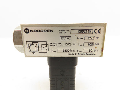 Norgren 0882119 Electro-Mechanical Hydraulic Pressure Switch 5800 PSI