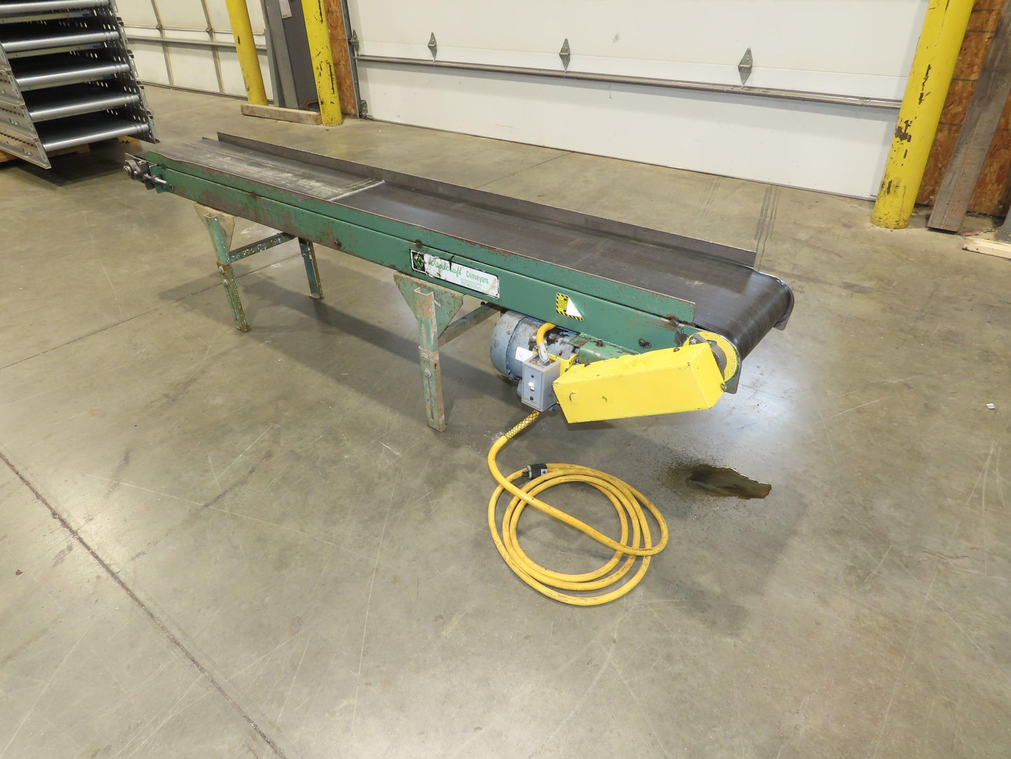 Wardcraft 12"x 8' Slider Bed Belt Conveyor 47FPM 115V 1PH