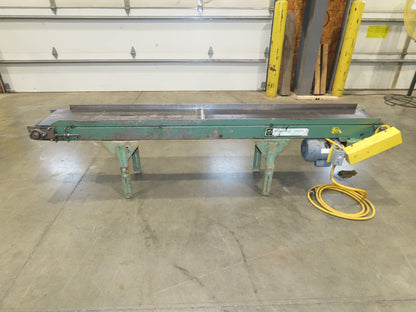 Wardcraft 12"x 8' Slider Bed Belt Conveyor 47FPM 115V 1PH