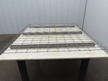 New Pallet Rack Wire Deck 42x46" Waterfall 3 Step Channel Racking 2500lb Mesh