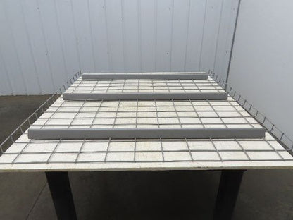 New Pallet Rack Wire Deck 42x46" Waterfall 3 Step Channel Racking 2500lb Mesh