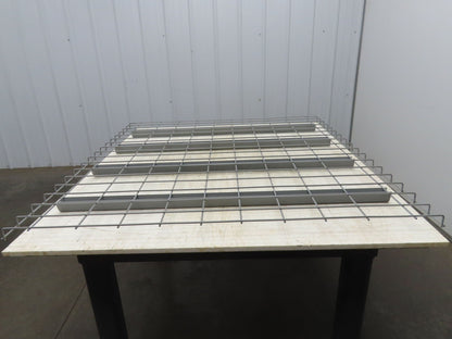 New Pallet Rack Wire Deck 42x46" Waterfall 4 Step Channel Racking 3500lb Mesh