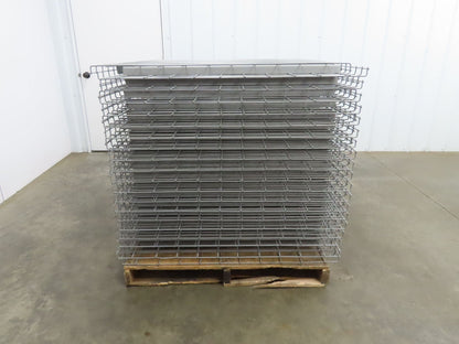 New Pallet Rack Wire Deck 42x46" Waterfall 4 Step Channel Racking 3500lb Mesh