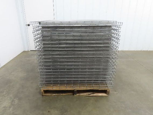 New Pallet Rack Wire Deck 42x46" Waterfall 4 Step Channel Racking 3500lb Mesh