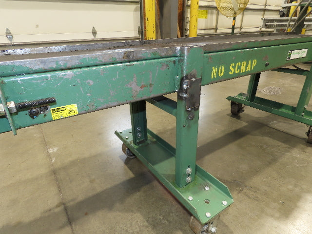 Wardcraft 12"x 7' Slider Bed Belt Conveyor Adj Height on Casters 69FPM 115V 1PH