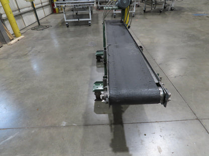 Wardcraft 12"x 7' Slider Bed Belt Conveyor Adj Height on Casters 69FPM 115V 1PH