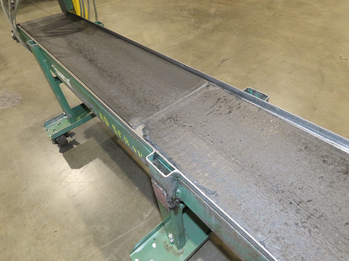 Wardcraft 12"x 7' Slider Bed Belt Conveyor Adj Height on Casters 69FPM 115V 1PH