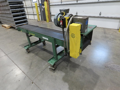 Wardcraft 12"x 7' Slider Bed Belt Conveyor Adj Height on Casters 69FPM 115V 1PH