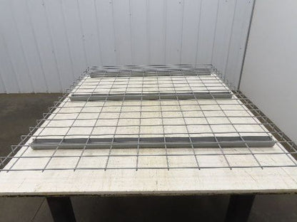 New Pallet Rack Wire Deck 42x52" Waterfall 3 Step Channel Racking 2500lb Mesh