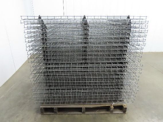 New Pallet Rack Wire Deck 42x52" Waterfall 3 Step Channel Racking 2500lb Mesh