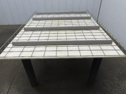 New Pallet Rack Wire Deck 42x58" Waterfall 4 Step Channel Racking 2500lb Mesh