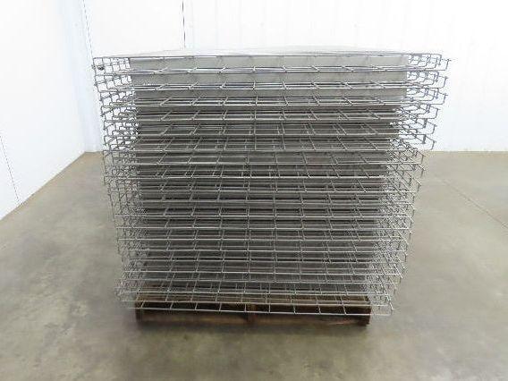 New Pallet Rack Wire Deck 42x58" Waterfall 4 Step Channel Racking 2500lb Mesh