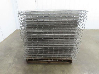 New Pallet Rack Wire Deck 42x58" Waterfall 4 Step Channel Racking 2500lb Mesh