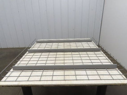 New Pallet Rack Wire Deck 44x46" Waterfall 3 Step Channel Racking 2500lb Mesh