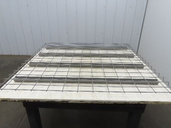 New Pallet Rack Wire Deck 48x46" Waterfall 4 Step Channel Racking 3000lb Mesh