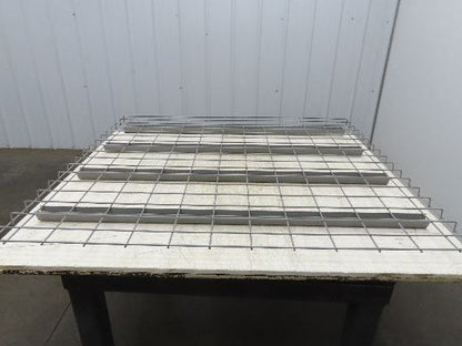 New Pallet Rack Wire Deck 48x46" Waterfall 4 Step Channel Racking 3000lb Mesh