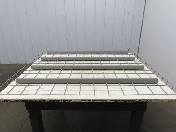 New Pallet Rack Wire Deck 48x46" Waterfall 4 Step Channel Racking 3000lb Mesh