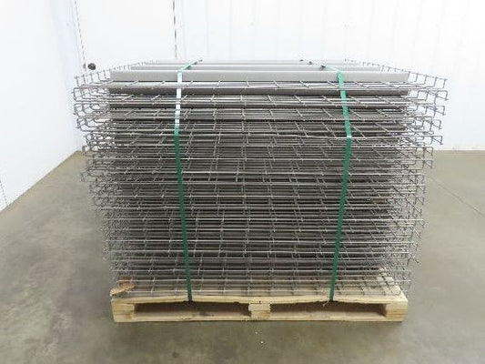 New Pallet Rack Wire Deck 48x46" Waterfall 4 Step Channel Racking 3000lb Mesh