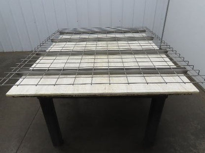 New Pallet Rack Wire Deck 48x58" Waterfall 4 Step Channel Racking 3000lb Mesh