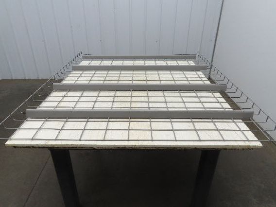New Pallet Rack Wire Deck 48x58" Waterfall 4 Step Channel Racking 3000lb Mesh
